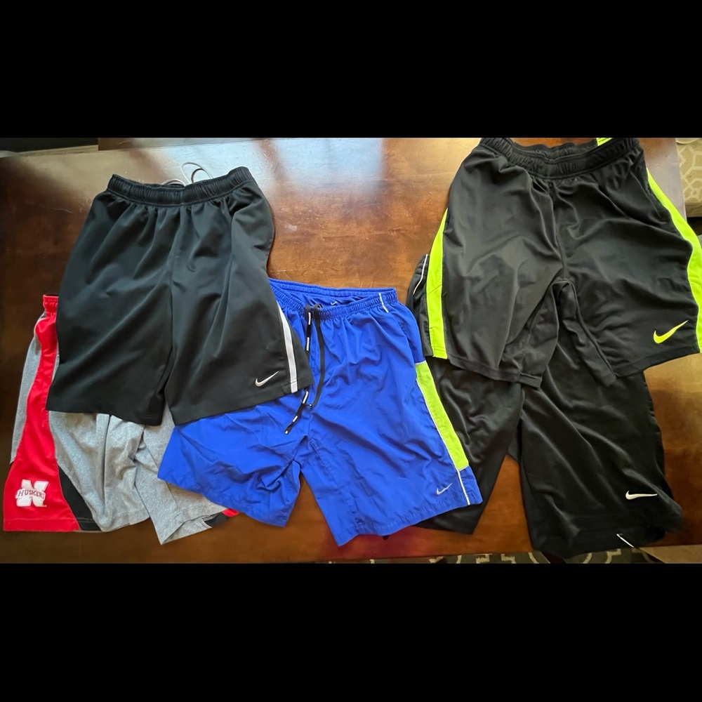 5 pair Mens nike basketball shorts